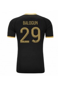 AS Monaco Folarin Balogun #29 Jalkapallovaatteet Vieraspaita 2023-24 Lyhythihainen